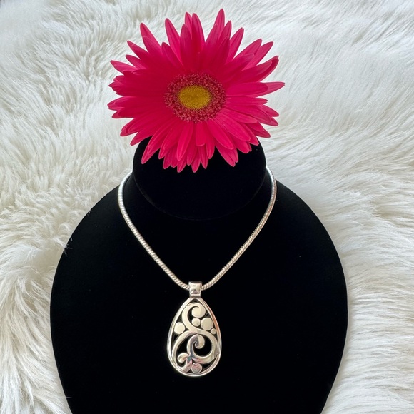 Brighton Jewelry - 🩷 BRIGHTON Contempo Pear- Shaped Pendant Adjustable Necklace